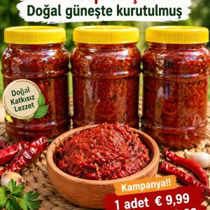 Antep ev yapimi salca biber tatli