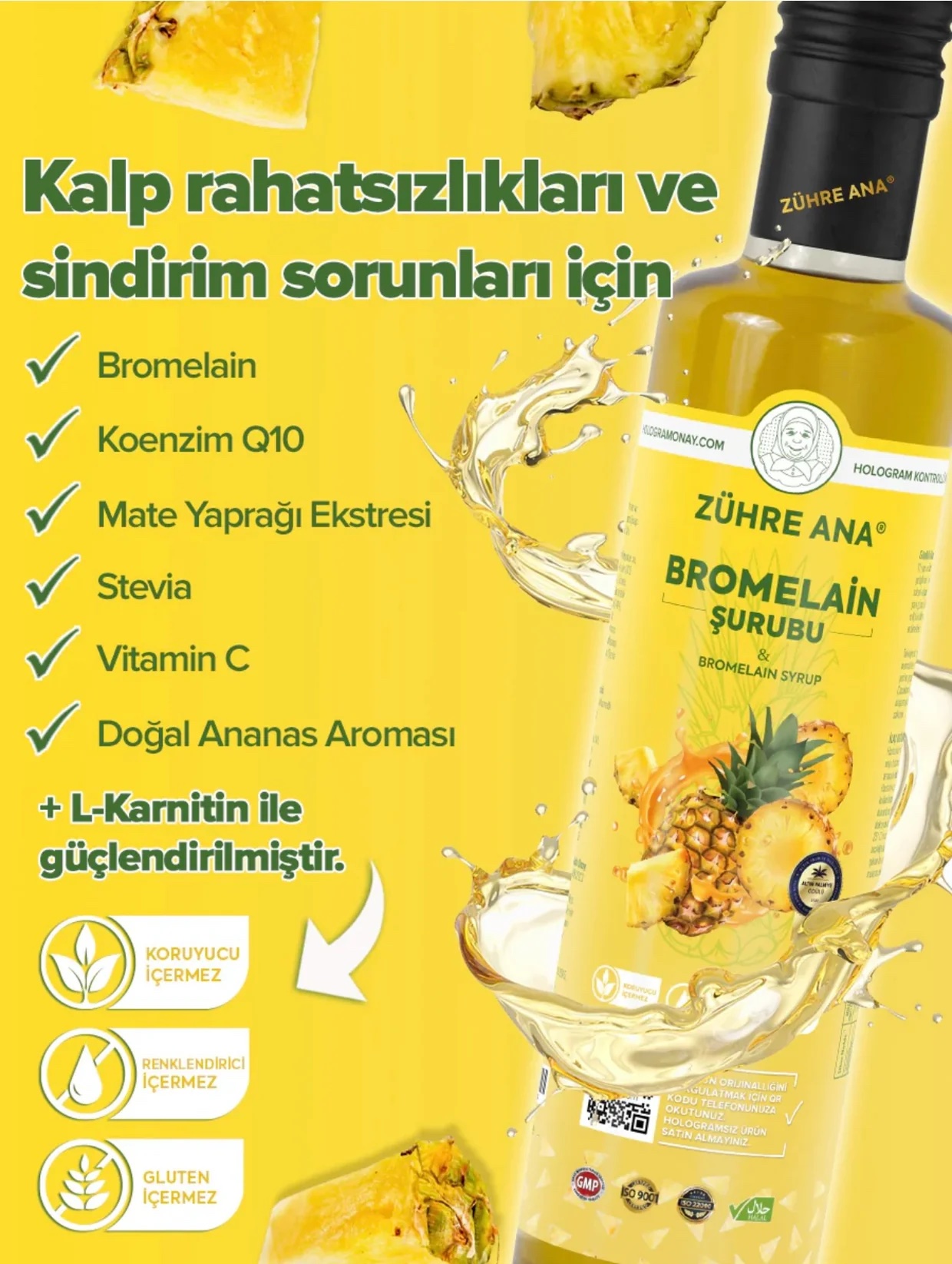 Zühre Ana Bromelain Şurubu - Afbeelding 2