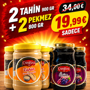 2x Tahin + 2x Uzum pekmezi CarsiBasi “Kampanya!”
