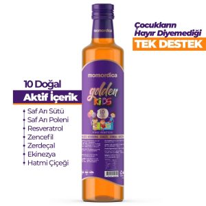 Golden Kids - 10 Doğal Bitki İçerikli Portakal Aromalı Çocuklara Özel Konsantre Karışım - Momordica - 250ml