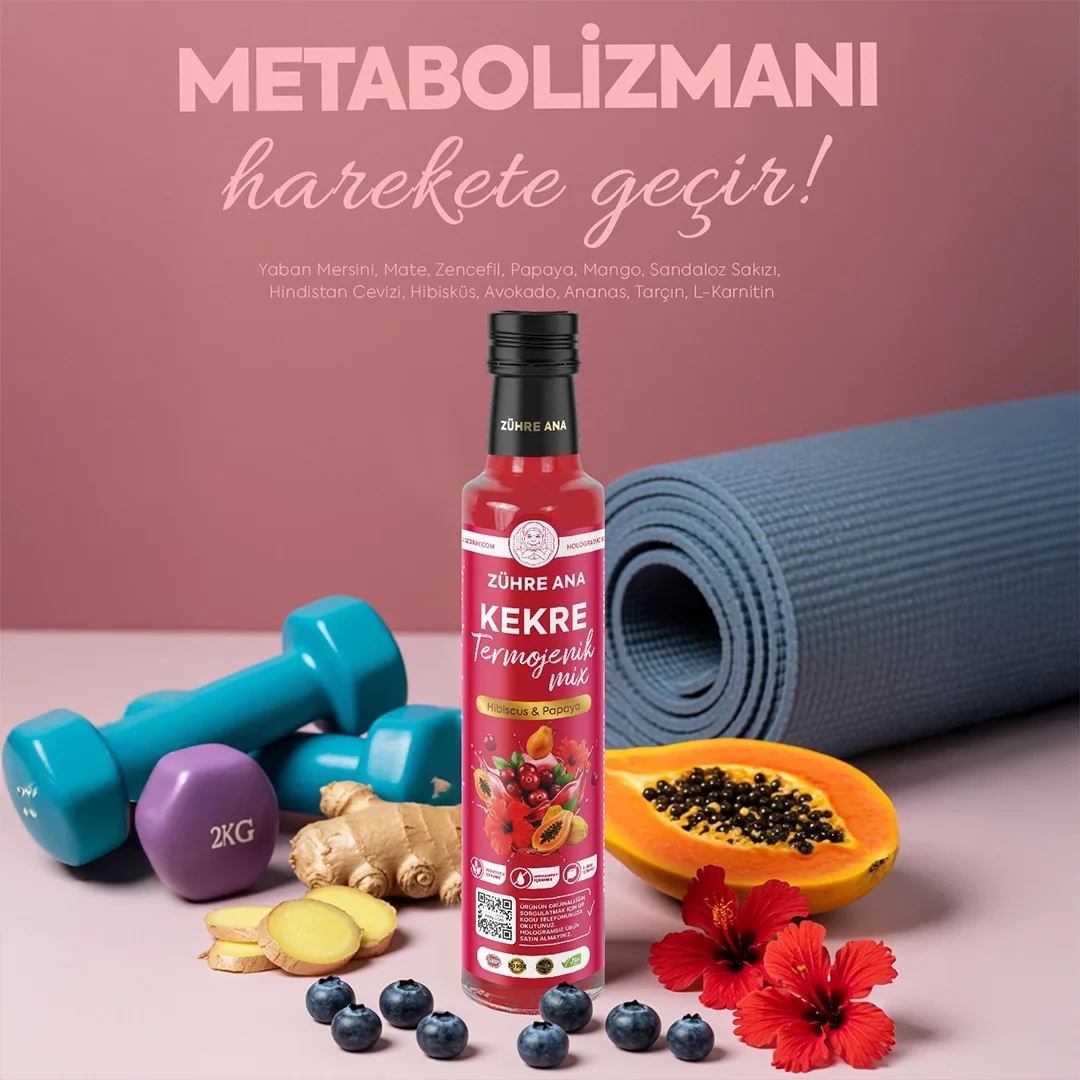 Kekre Termojenik Mix 250 ml – Bitkisel İçerikli Konsantre İçecek - Zuhre Ana - Afbeelding 2