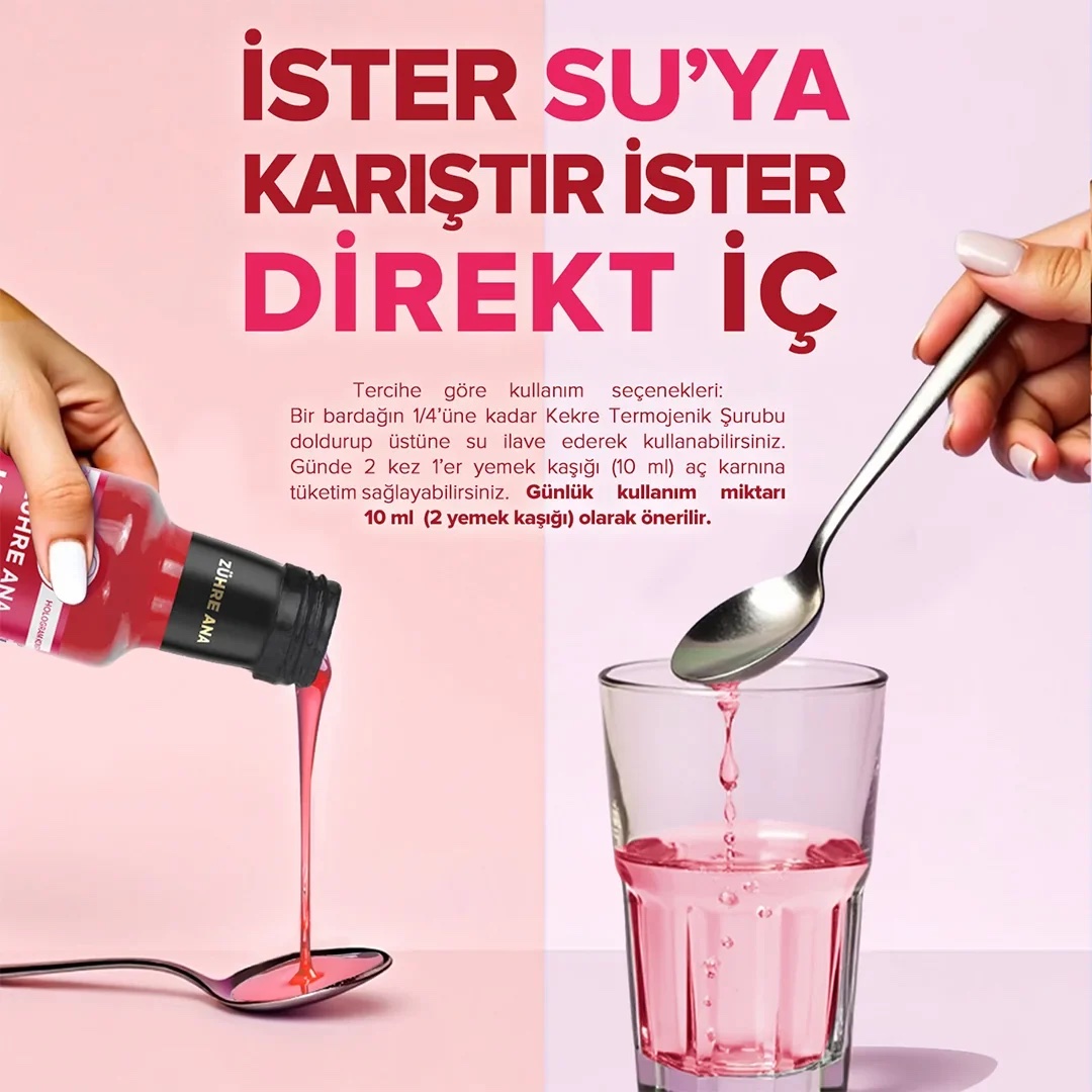 Kekre Termojenik Mix 250 ml – Bitkisel İçerikli Konsantre İçecek - Zuhre Ana - Afbeelding 3